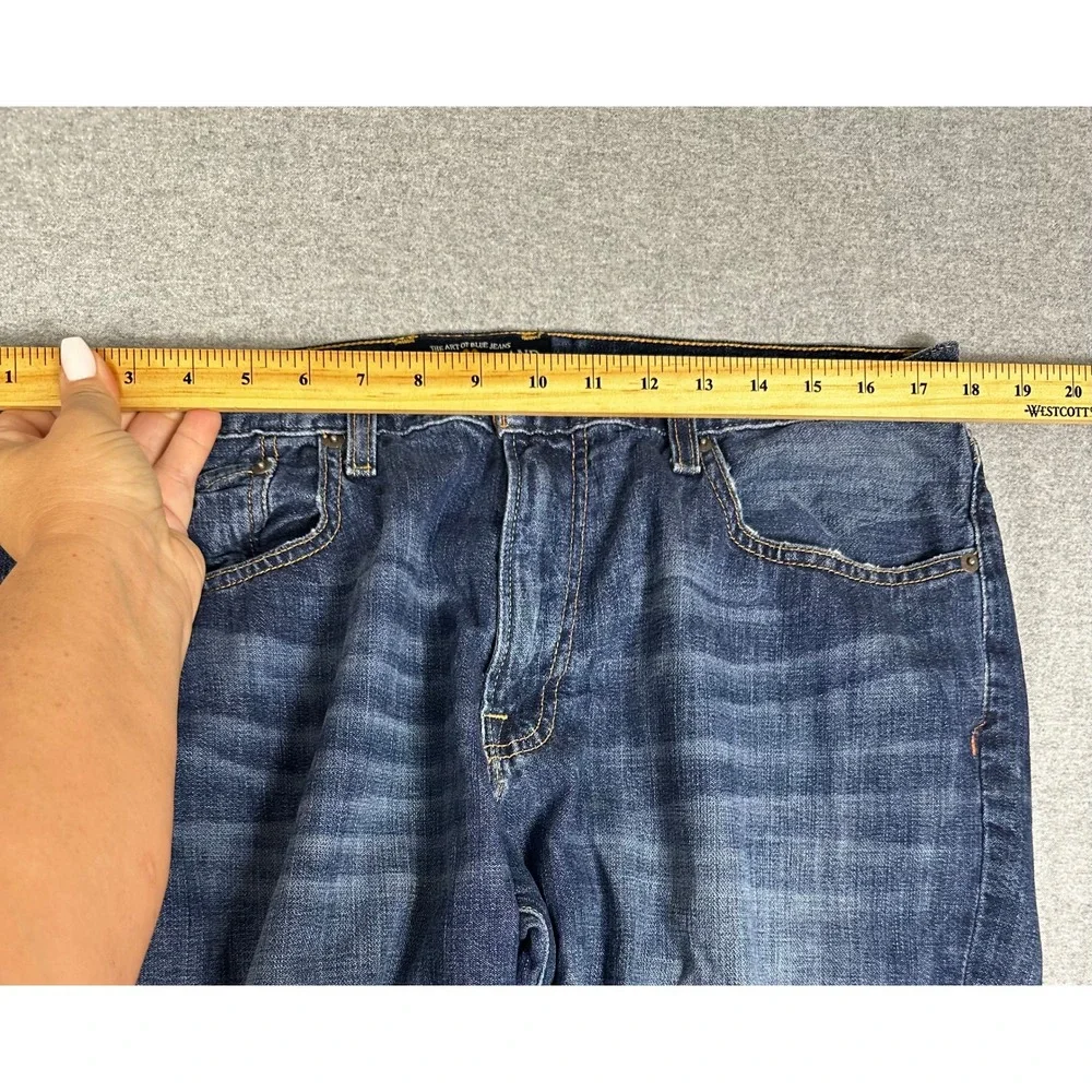 Lucky Brand 221 Original Straight Jeans Mens 36x32 Blue Medium Wash